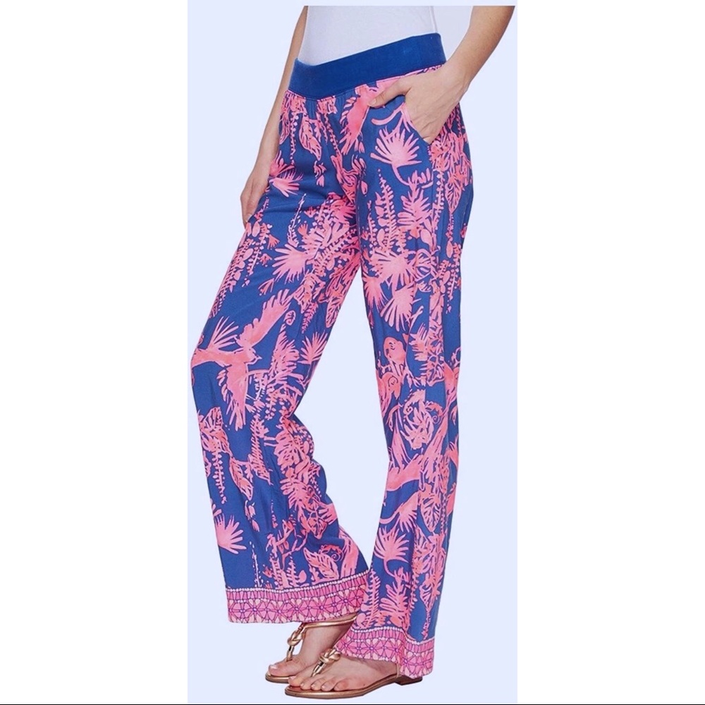 Lilly Pulitzer Night Caw Seaside Beach Pants
